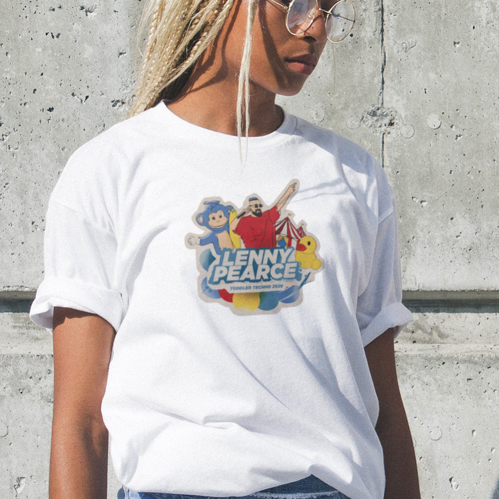 Lenny Toddler Techno Tour 2026 T-shirt – LENNYPEARCE.COM
